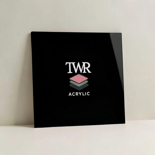 Black Dual-Sided Gloss / Matte Cast Acrylic Sheet (3mm)