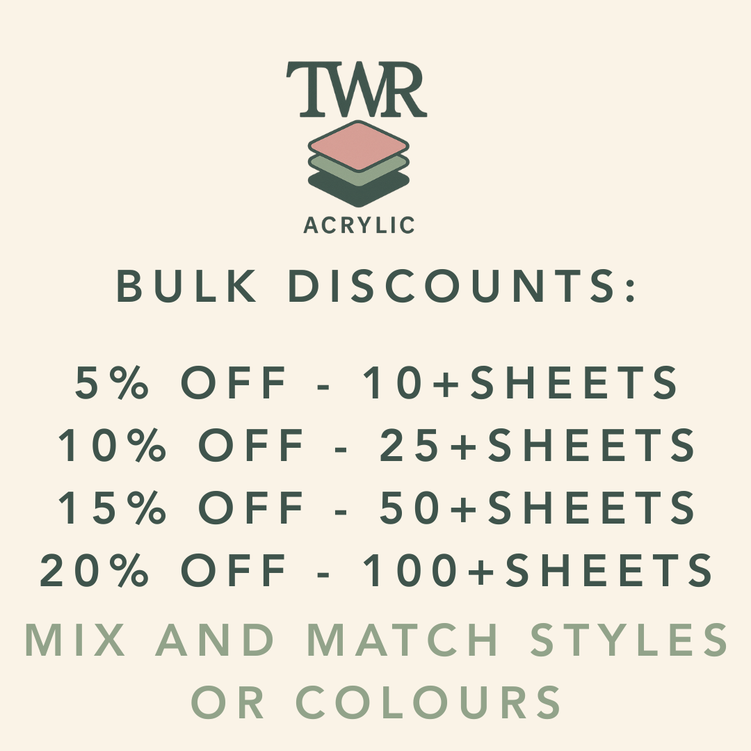 Quarry Slate Cast Acrylic Sheets (2.5mm) – Gloss Finish