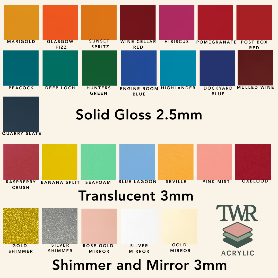 Arch Acrylic Blank (13.5cm x 17.5cm) - Premium Acrylic Craft Blank