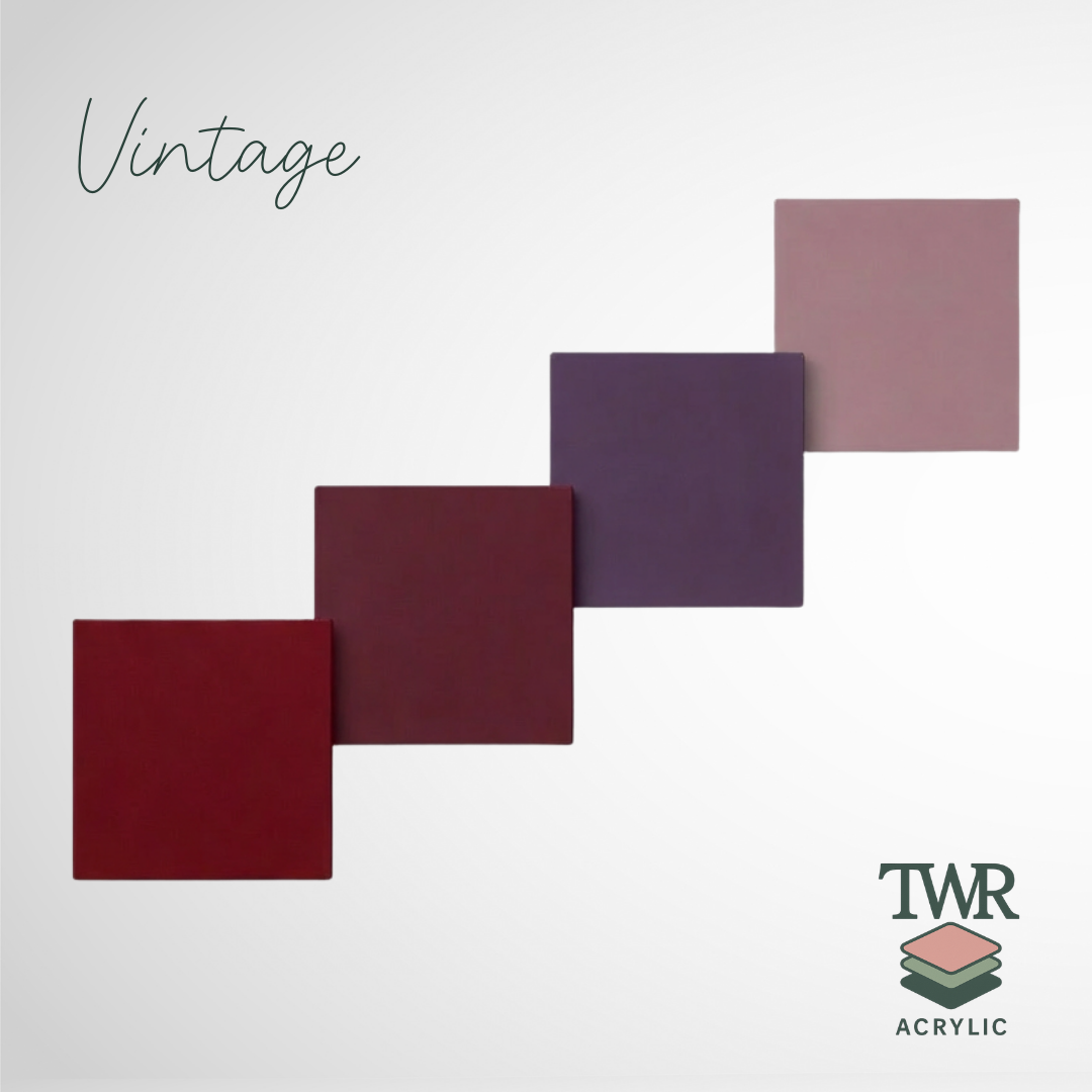 Wild Rhubarb Dual-Sided Gloss / Matte Cast Acrylic Sheet (3mm)