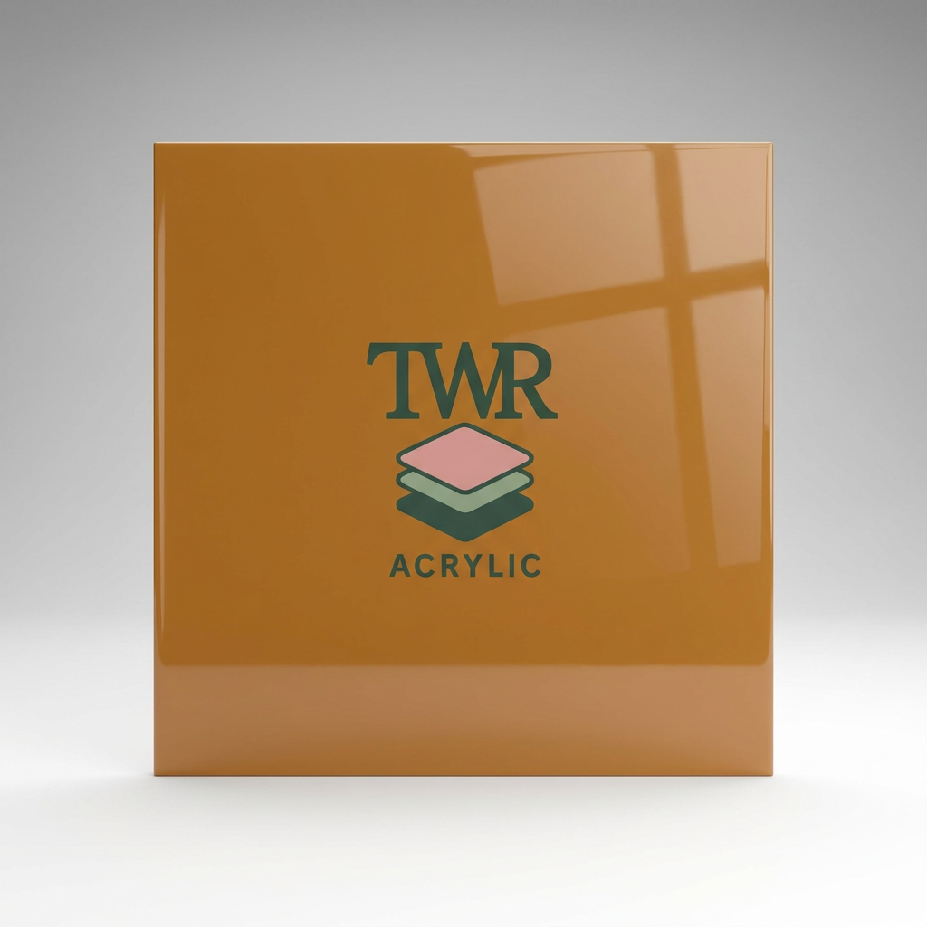 Ochre Dual-Sided Gloss / Matte Cast Acrylic Sheet (3mm)