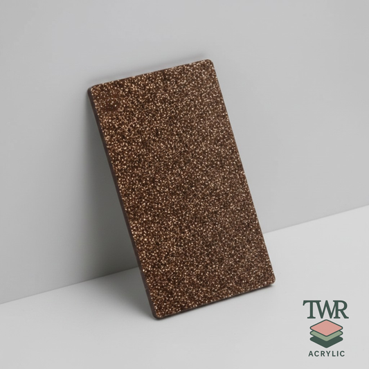 Aged Bronze Glitter Acrylic Sheet (3mm)