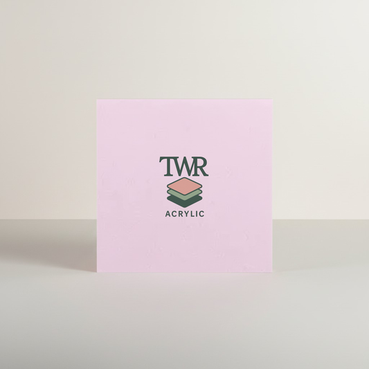 Baby Pink Dual-Sided Gloss / Matte Cast Acrylic Sheet (3mm)