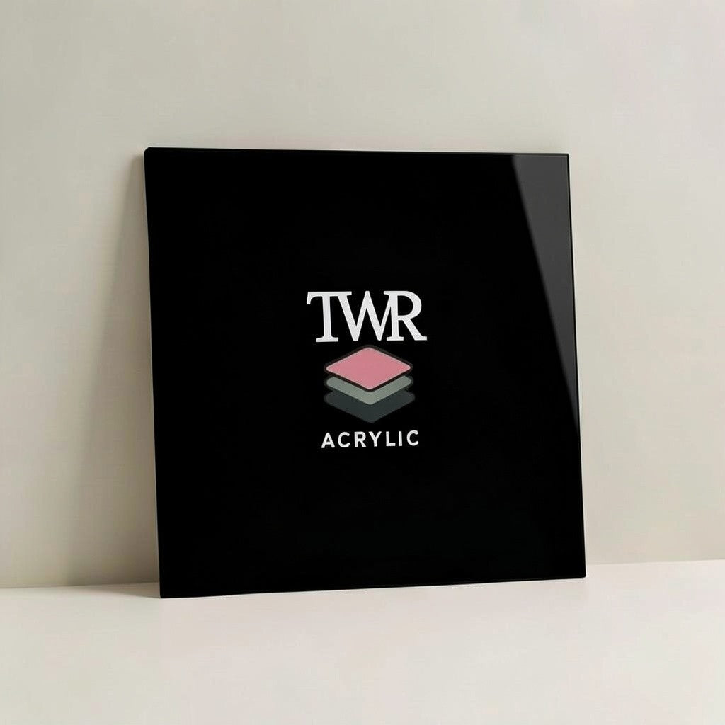 Black Dual-Sided Gloss / Matte Cast Acrylic Sheet (3mm)