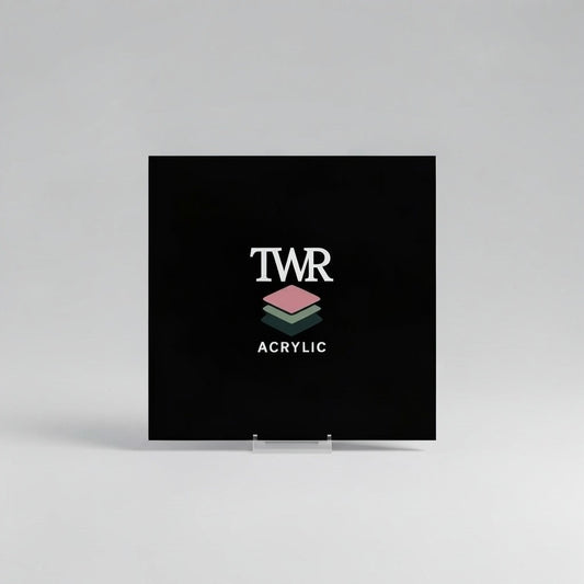 Black Dual-Sided Gloss / Matte Cast Acrylic Sheet (3mm)