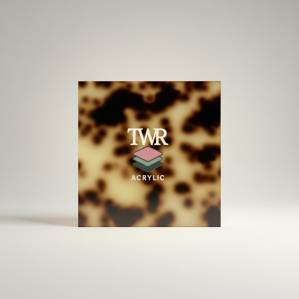 Blonde Tortoiseshell Gloss Acrylic Sheet (3mm)