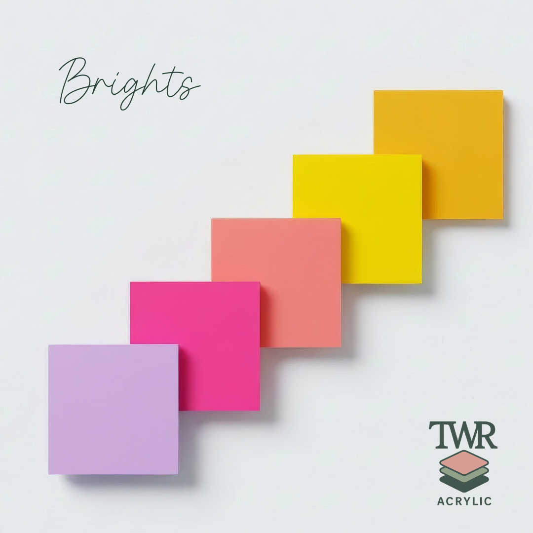 Brights Acrylic Sample Pack- Dual Sided Matte/Gloss (3mm)