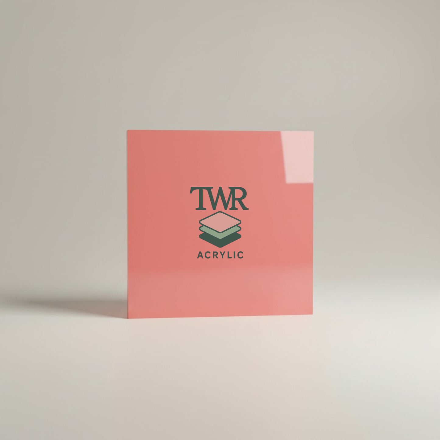 Coral Dual-Sided Gloss / Matte Cast Acrylic Sheet (3mm)