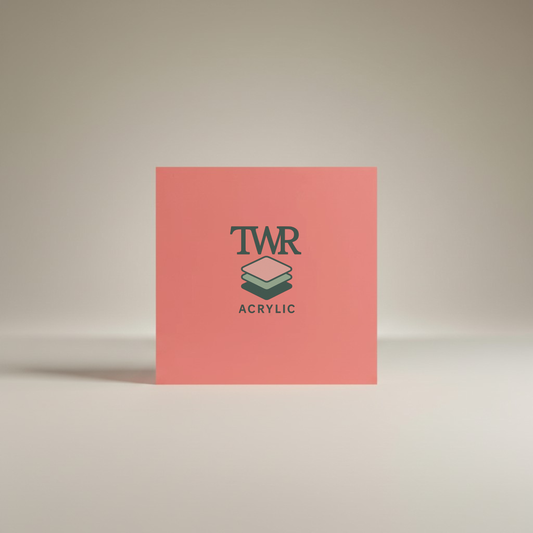 Coral Dual-Sided Gloss / Matte Cast Acrylic Sheet (3mm)