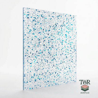Stardust Bluebird Translucent Glitter Acrylic Sheets (3mm)