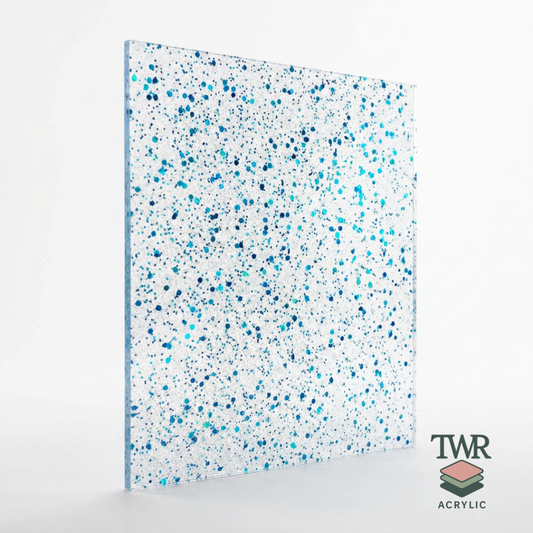 Stardust Bluebird Translucent Glitter Acrylic Sheets (3mm)