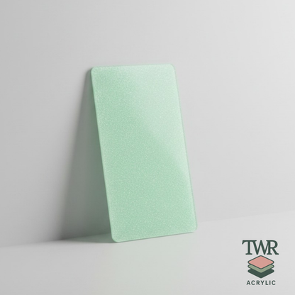 Green Shimmer Cast Acrylic Sheets (3mm) – Gloss Finish