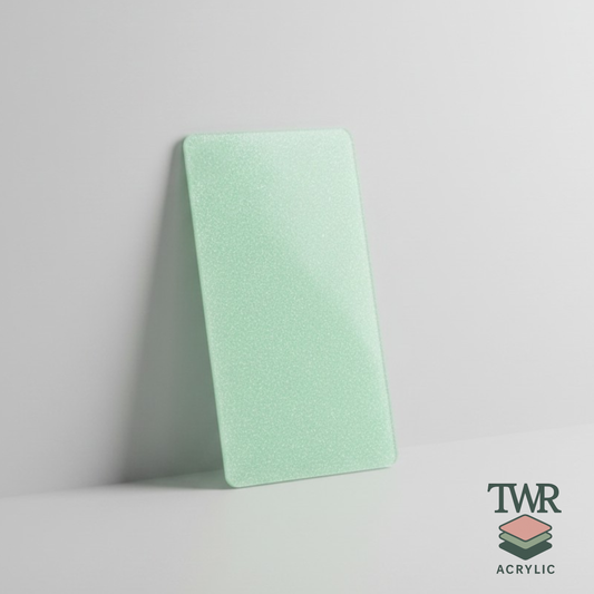 Green Shimmer Cast Acrylic Sheets (3mm) – Gloss Finish
