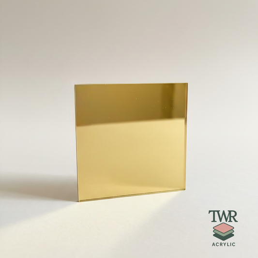 Gold Mirror Extruded Acrylic Sheet (3mm)