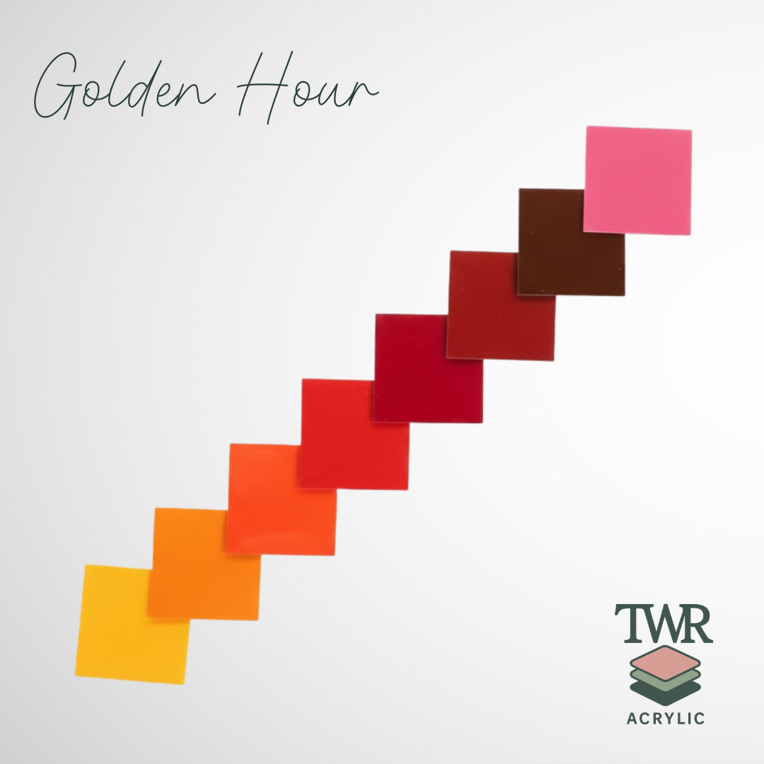 Golden Hour Acrylic Sample Pack - Solid Gloss (2.5mm)