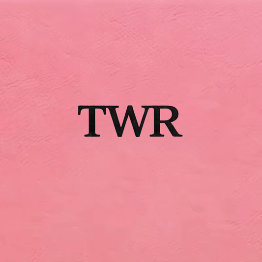 Pink/Black Laserable Leatherette Sheet 0.8 mm thickness