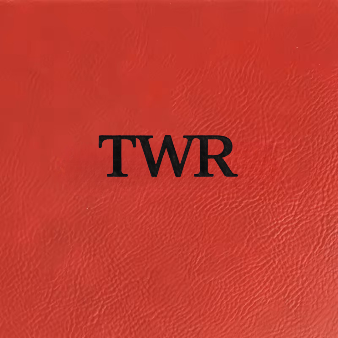 Red/Black Laserable Leatherette Sheet 0.8 mm thickness