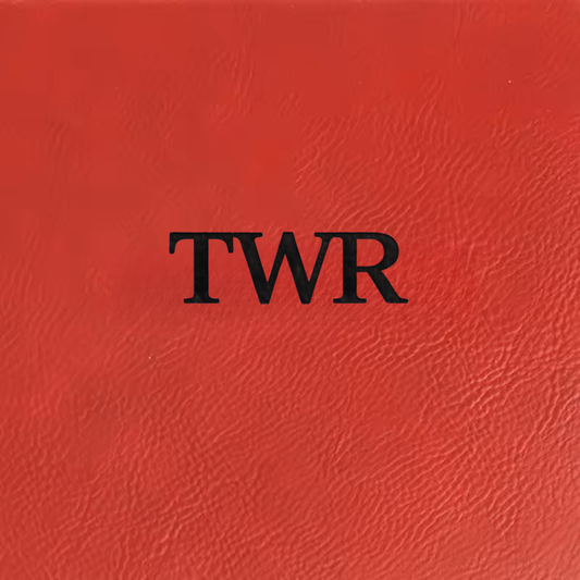 Red/Black Laserable Leatherette Sheet 0.8 mm thickness