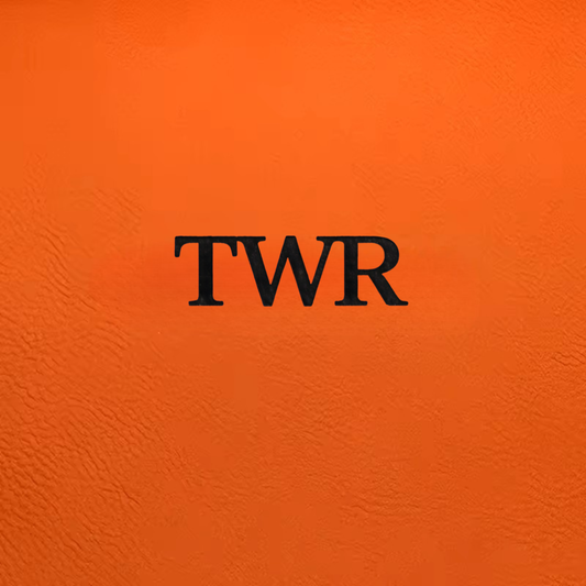 Orange/Black Laserable Leatherette Sheet 0.8 mm thickness