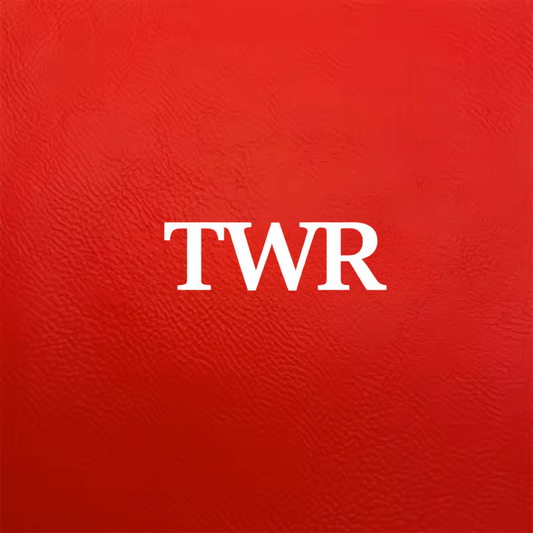 Red/White Laserable Leatherette Sheet 0.8 mm thickness