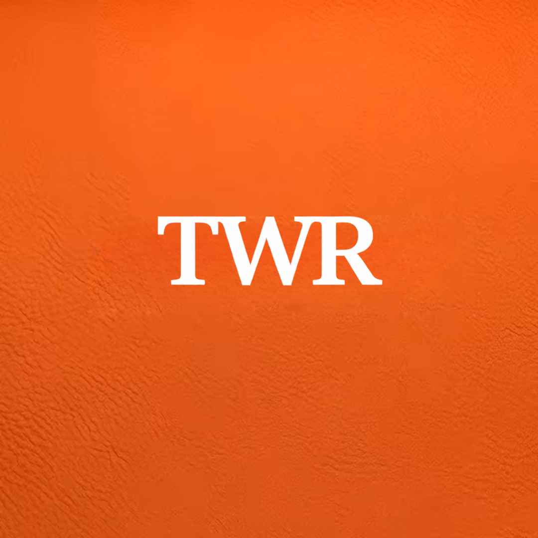 Orange/White Laserable Leatherette Sheet 0.8 mm thickness