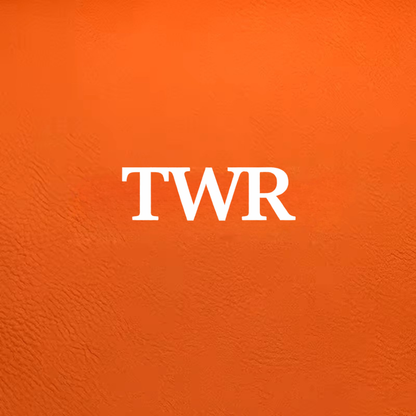 Orange/White Laserable Leatherette Sheet 0.8 mm thickness