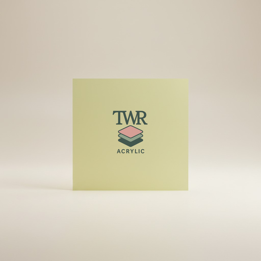 Lemon Dual-Sided Gloss / Matte Cast Acrylic Sheet (3mm)