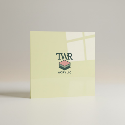 Lemon Dual-Sided Gloss / Matte Cast Acrylic Sheet (3mm)