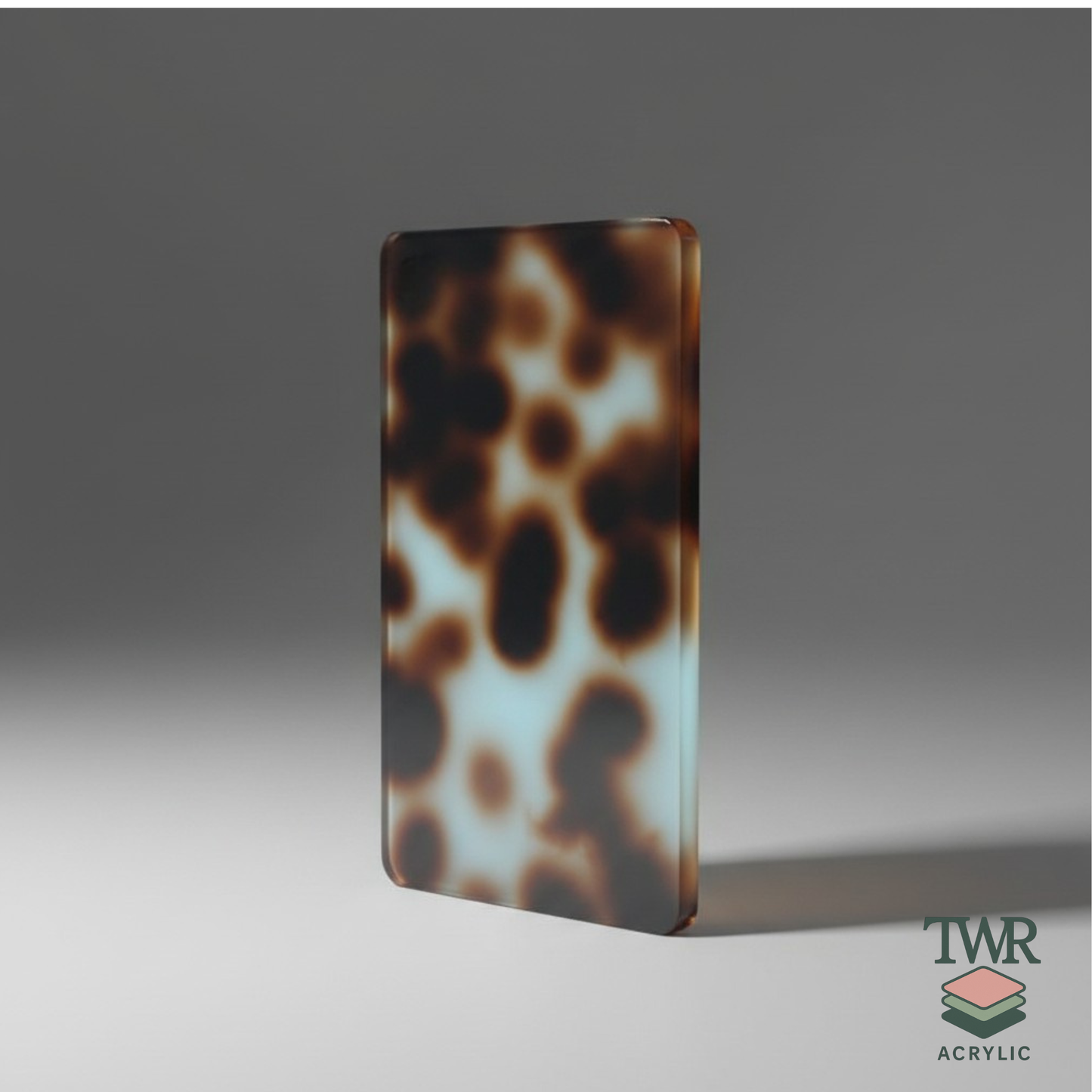 Light Blue Tortoiseshell Gloss Acrylic Sheet (3mm)