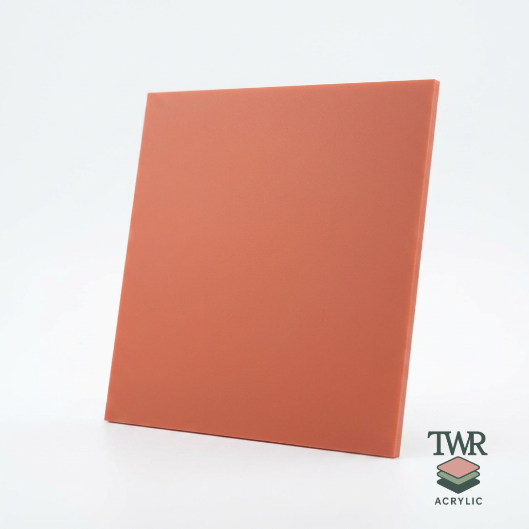 Paprika Dual-Sided Gloss / Matte Cast Acrylic Sheet (3mm)