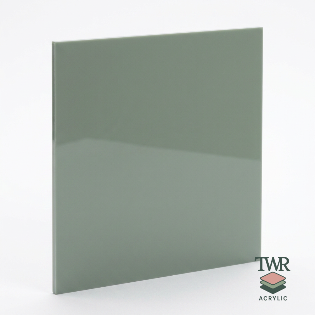 Sage Leaf Dual-Sided Gloss / Matte Acrylic Sheet (3mm)