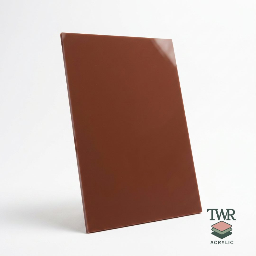 Cocoa Dual-Sided Gloss / Matte Cast Acrylic Sheet (3mm)