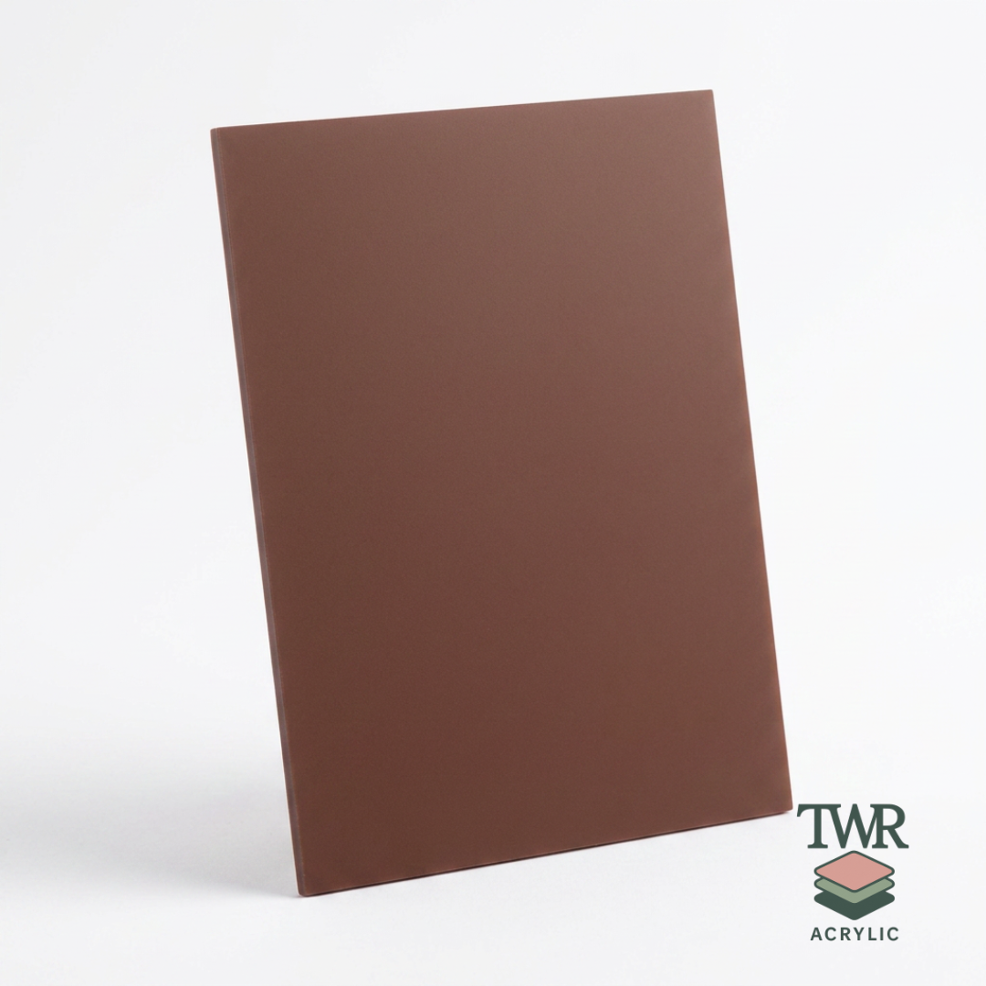Cocoa Dual-Sided Gloss / Matte Cast Acrylic Sheet (3mm)