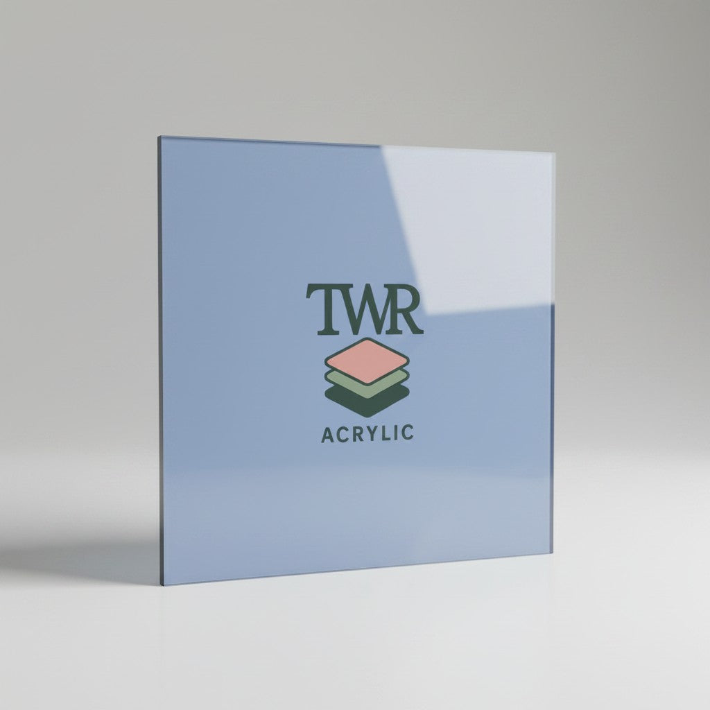 Pigeon Blue Dual-Sided Gloss / Matte Cast Acrylic Sheet (3mm)
