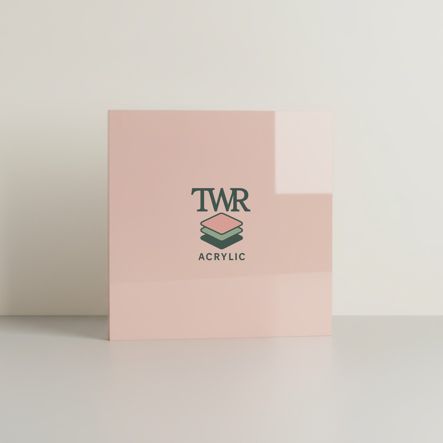 Plaster Pink Dual-Sided Gloss / Matte Cast Acrylic Sheet (3mm)