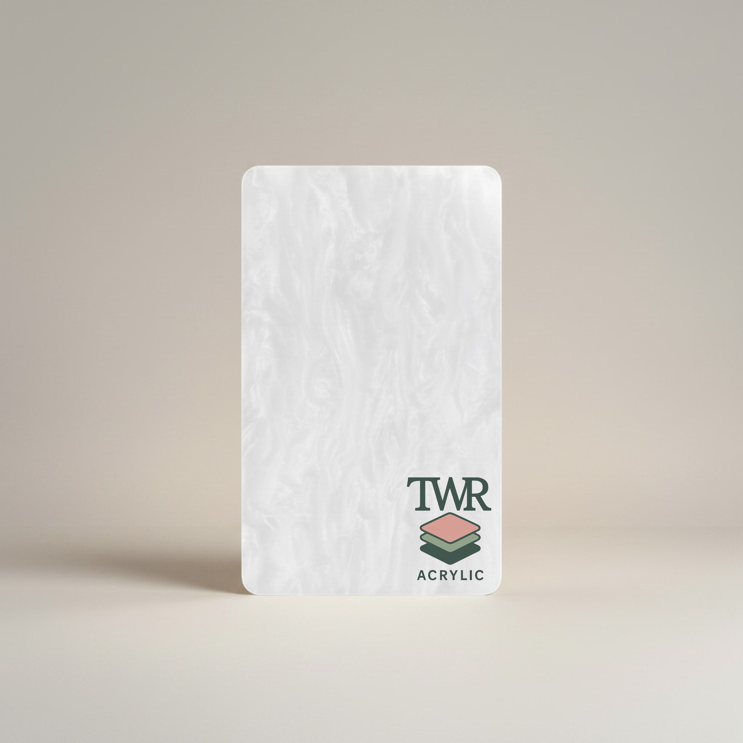 Classic White Pearl Cast Acrylic Sheet (3mm)