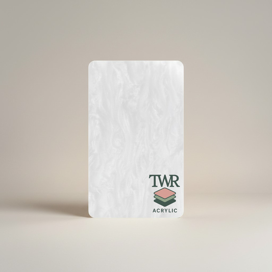 Classic White Pearl Cast Acrylic Sheet (3mm)