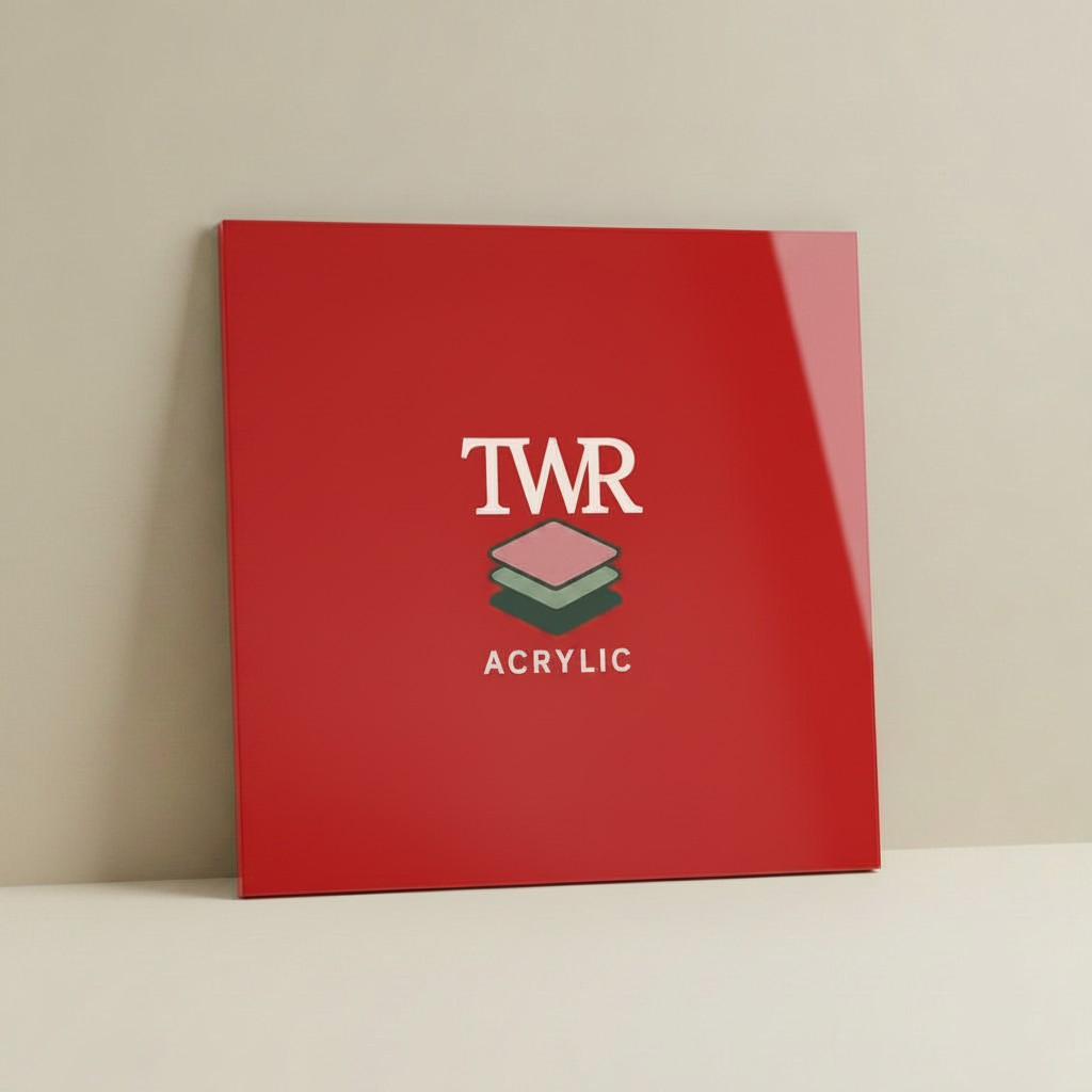 Post Box Red Cast Acrylic Sheets (2.5mm) – Gloss Finish