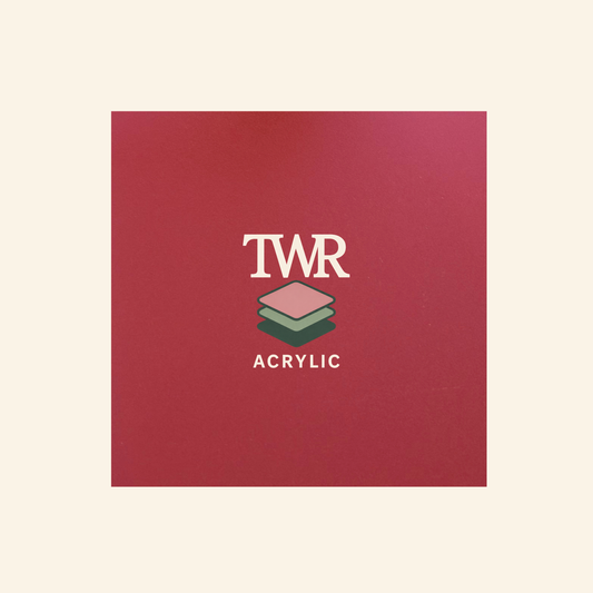 Raspberry Crush Translucent Cast Acrylic Sheets (3mm) – Dual Sided Matte/Gloss Frosted Finish