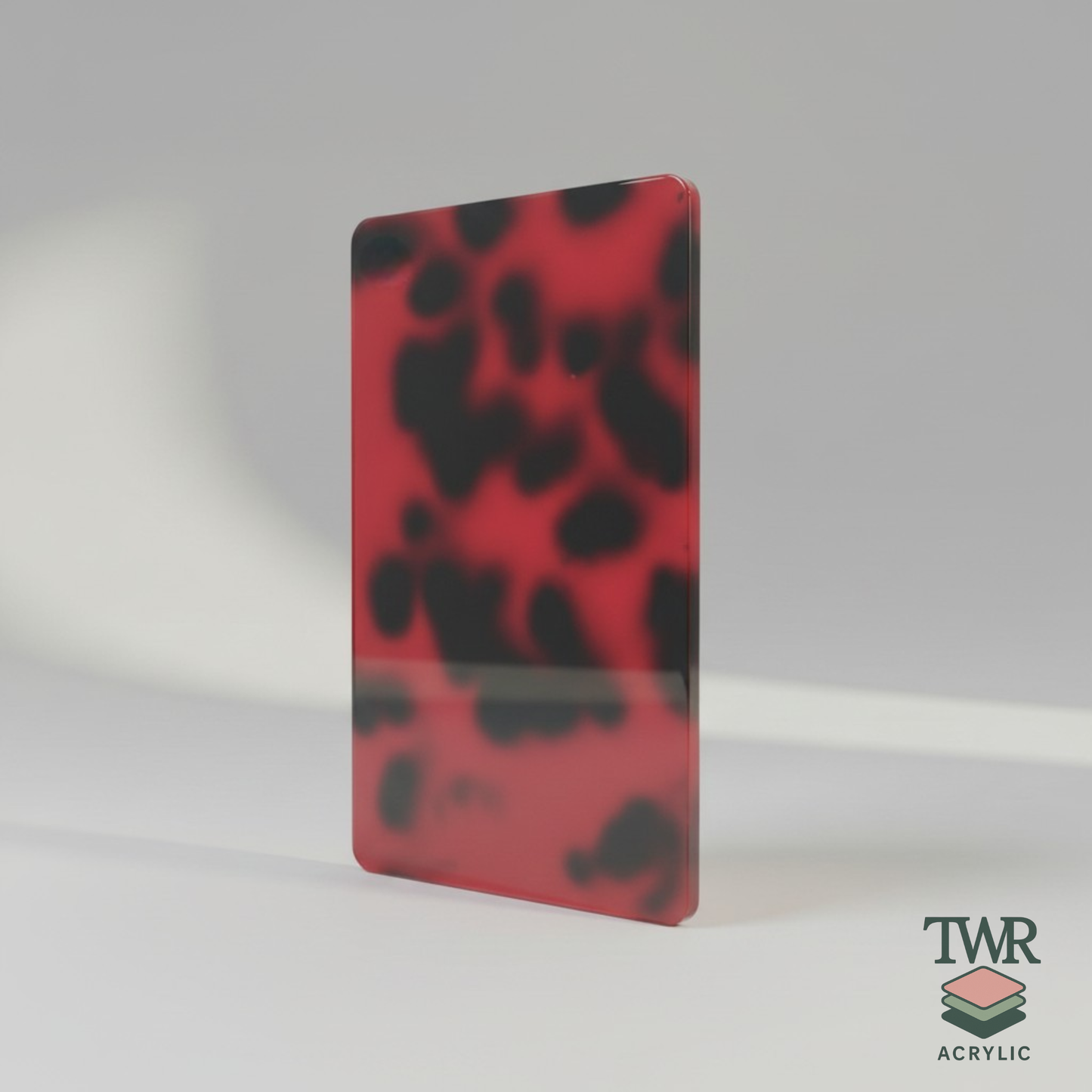 Red Tortoiseshell Gloss Acrylic Sheet (3mm)