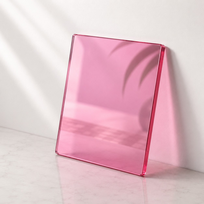 Rose Quartz Translucent Cast Acrylic Sheets (3mm) Gloss Finish