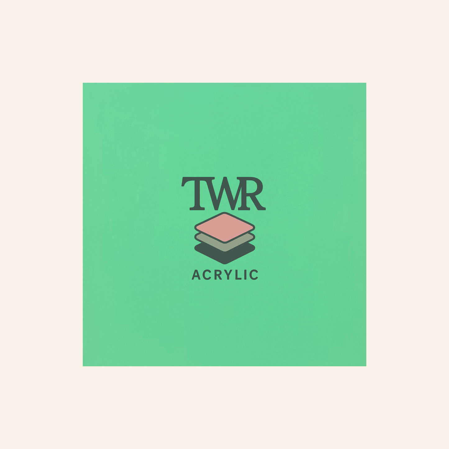 Seafoam Translucent Cast Acrylic Sheets (3mm) Dual Sided Matte/Gloss Frosted Finish