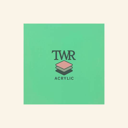 Seafoam Translucent Cast Acrylic Sheets (3mm) Dual Sided Matte/Gloss Frosted Finish