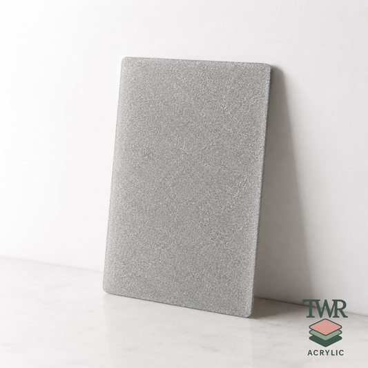 Silver Shimmer Cast Acrylic Sheets (3mm) – Gloss Finish