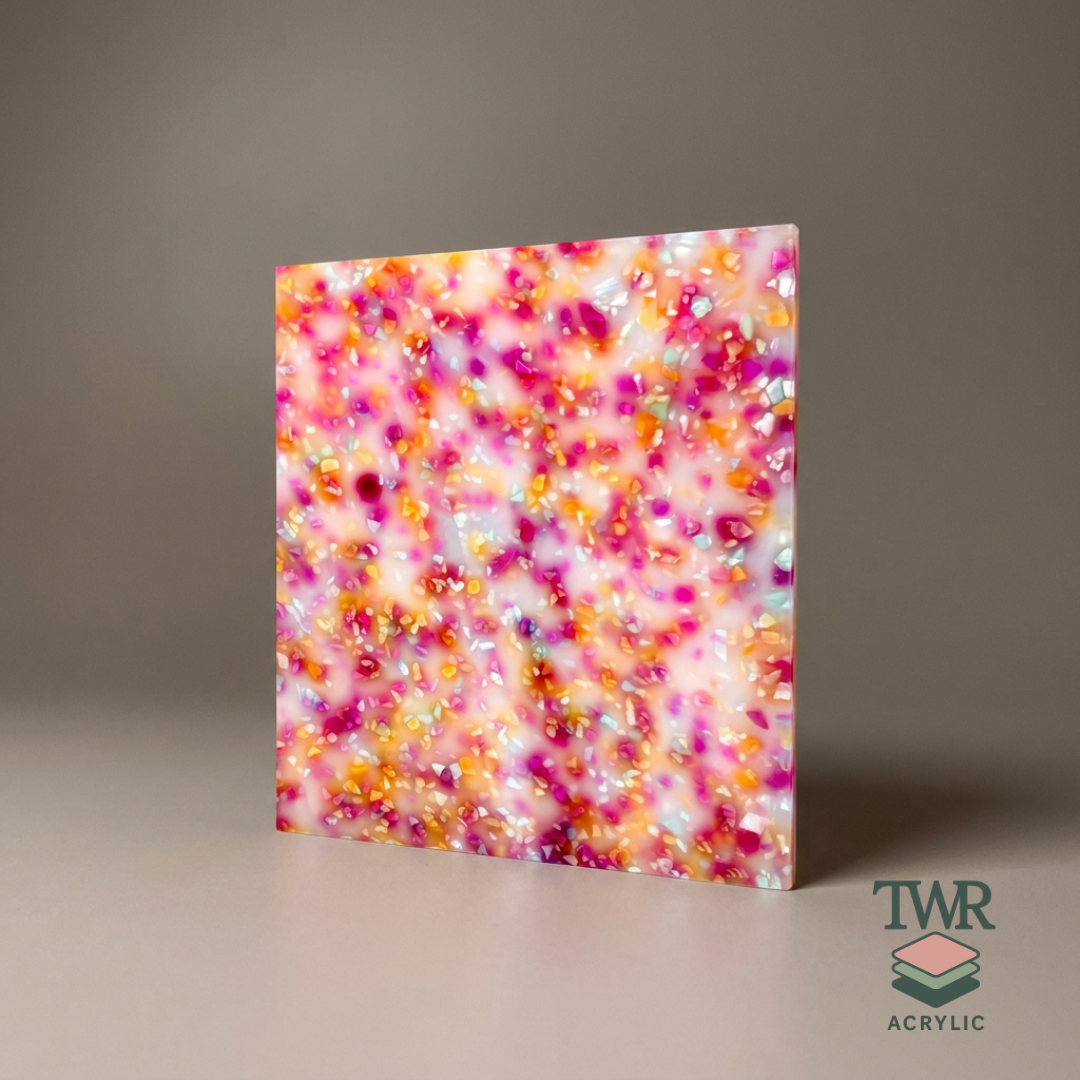 Sunrise Terrazzo Cast Acrylic Sheet (3mm)