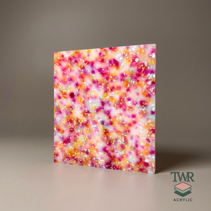 Sunrise Terrazzo Cast Acrylic Sheet (3mm)