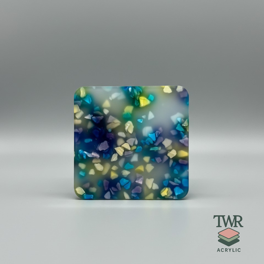 Deep Reef Terrazzo Cast Acrylic Sheet (3mm)