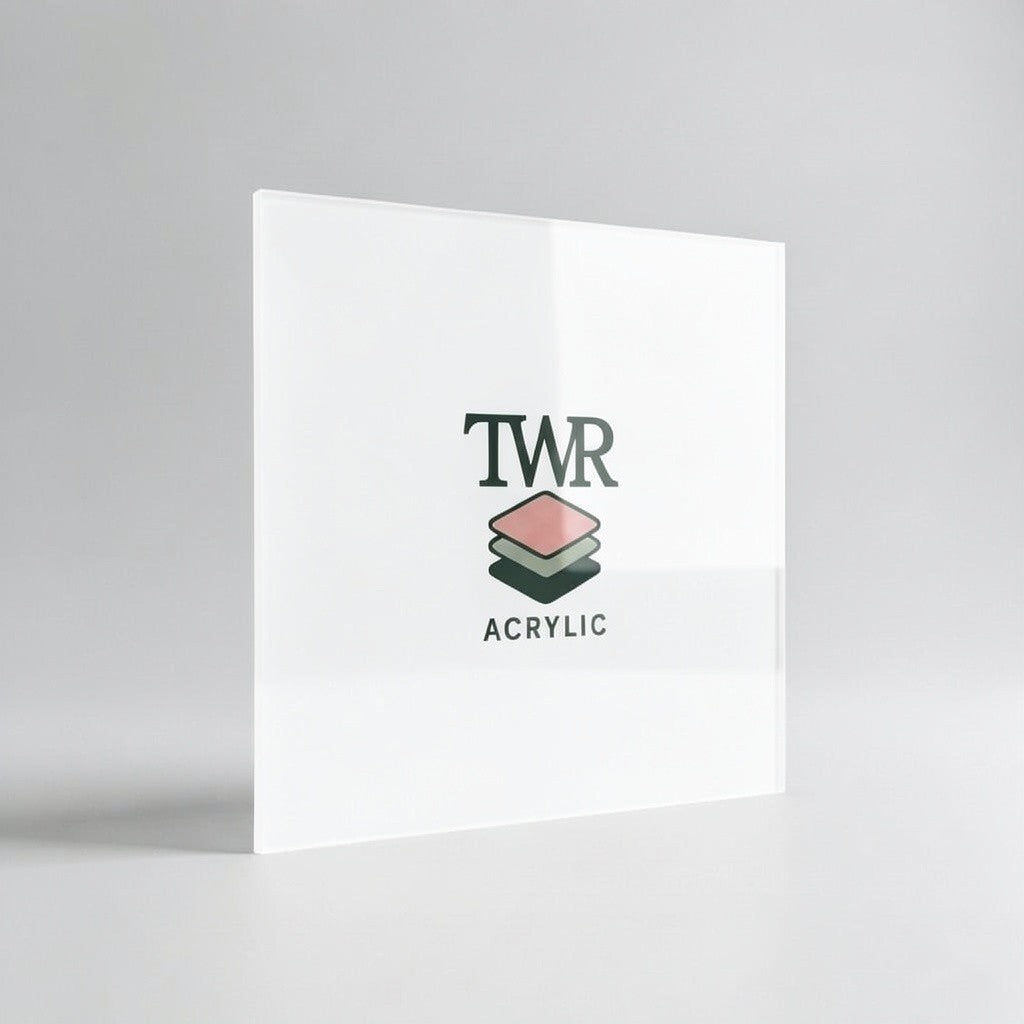 White Dual-Sided Gloss / Matte Cast Acrylic Sheet (3mm)