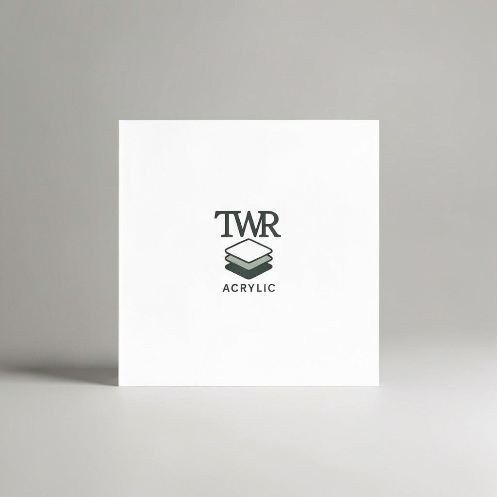 White Dual-Sided Gloss / Matte Cast Acrylic Sheet (3mm)