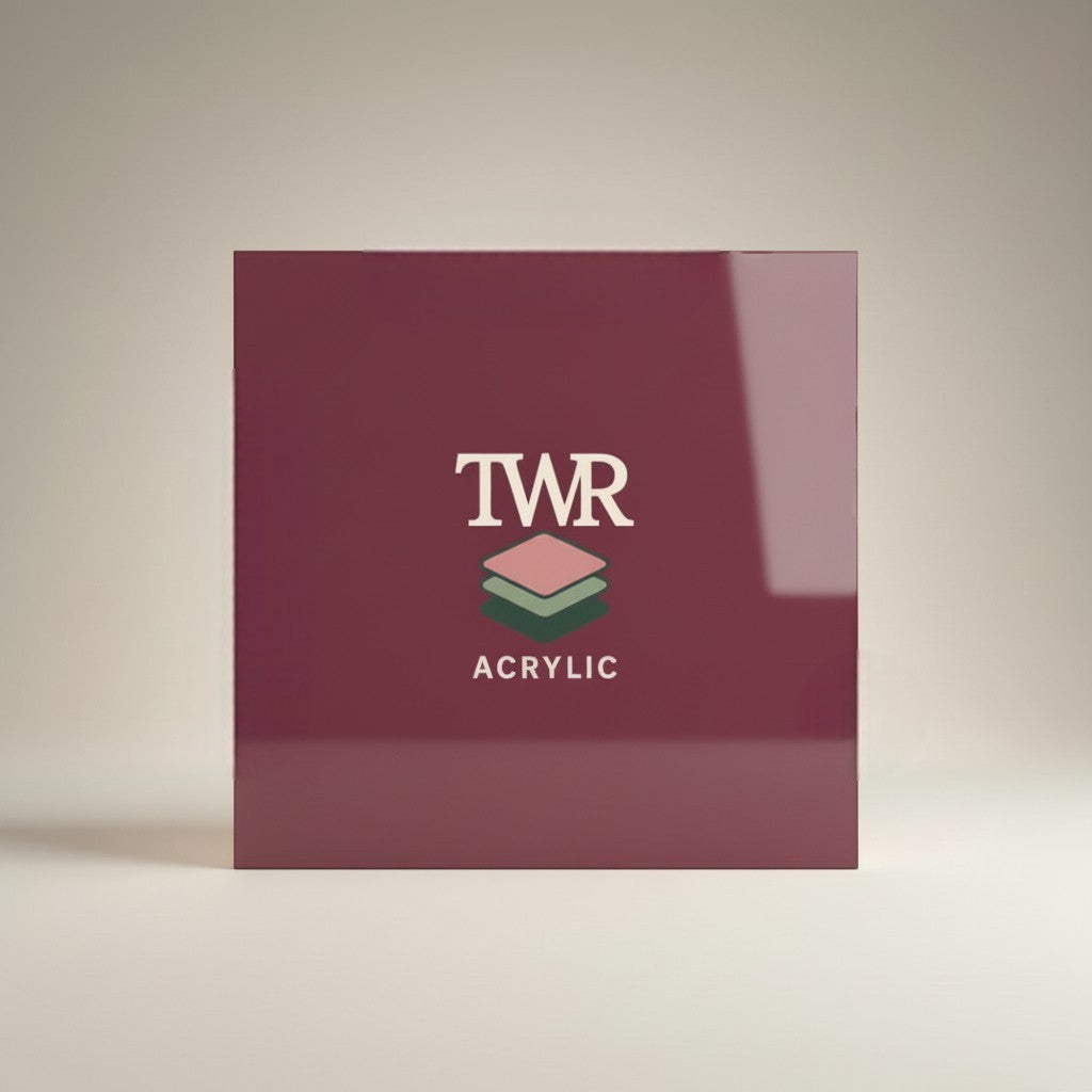 Wild Rhubarb Dual-Sided Gloss / Matte Cast Acrylic Sheet (3mm)